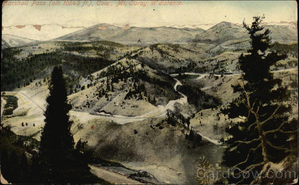 Marshall Pass (Alt 10846 ft.), Mt. Ouray in Distance Colorado