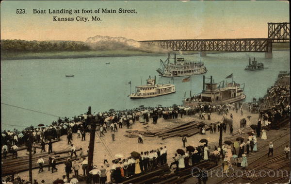 Boat Landing at foot of Main Street Kansas City Missouri