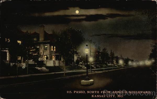 Paseo, North from Armour Boulevard Kansas City Missouri