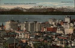 Puget Sound and the Olympic Mountains Postcard