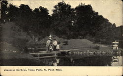 Japanese Gardens, Como Park St. Paul, MN Postcard Postcard