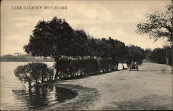 Lake Calhoun Boulevard Minneapolis, MN Postcard Postcard