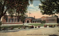 Whittier Avenue School California Postcard Postcard