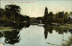 Washington Park Lake Postcard