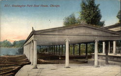 Washington Park Boat House Postcard