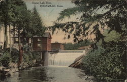 Snipsic Lake Dam Rockville, CT Postcard Postcard