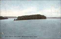 Terry Island, Connecticut River Postcard