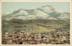 Fisher's Peak and Trinidad Colorado Postcard Postcard