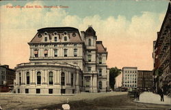 Post Office, East Side Postcard