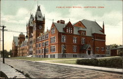 Public High School Postcard