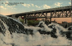 Lower Falls at The Power City Postcard