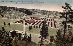 General View of Modern Woodmen of America Sanatorium Colorado Springs, CO Postcard Postcard