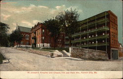 St. Joseph's Hospital and Chapel, 7th and Penn Sts Postcard