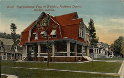Representative View of Residence District Postcard