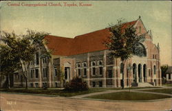 Central Congregational Church Topeka, KS Postcard Postcard