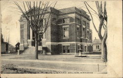 Carnegie Public Library Salina, KS Postcard Postcard