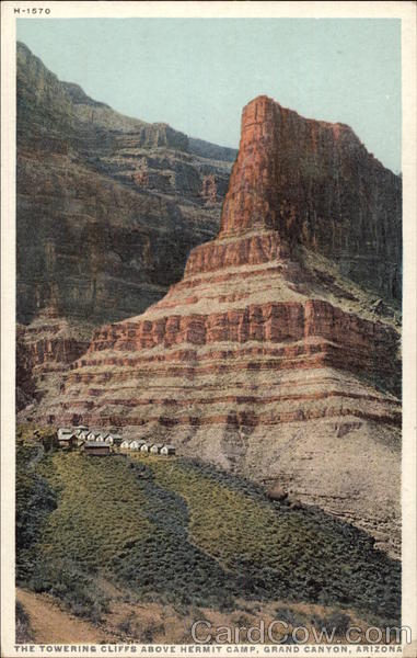The Towering Cliffs Above Hermit Camp Grand Canyon National Park Arizona