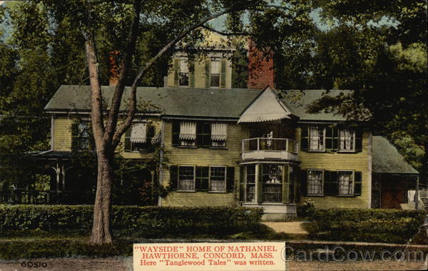 Wayside Home of Nathaniel Hawthorne Concord Massachusetts