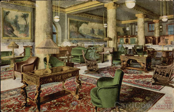 Main Lobby, Hotel Lankershim Los Angeles California