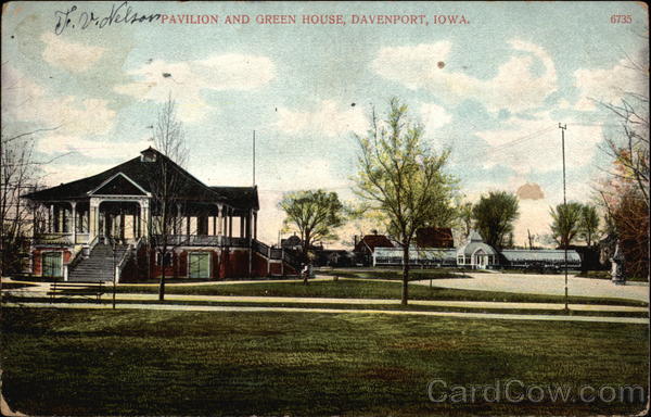 Pavilion and Green House Davenport Iowa