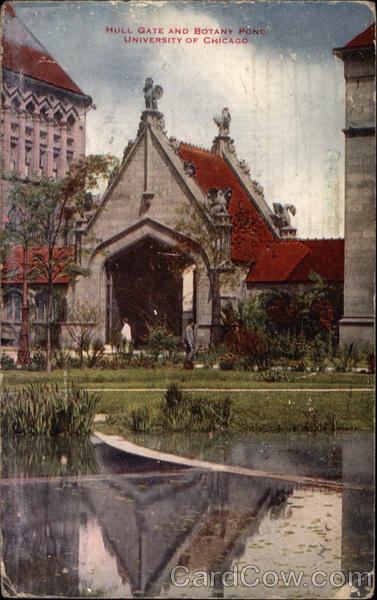 Hull Gate and Botany Pond, University of Chicago Illinois