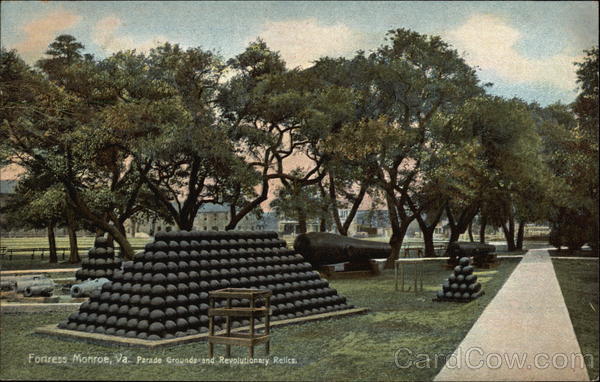 Parade Grounds and Revolutionary Relics Fort Monroe Virginia