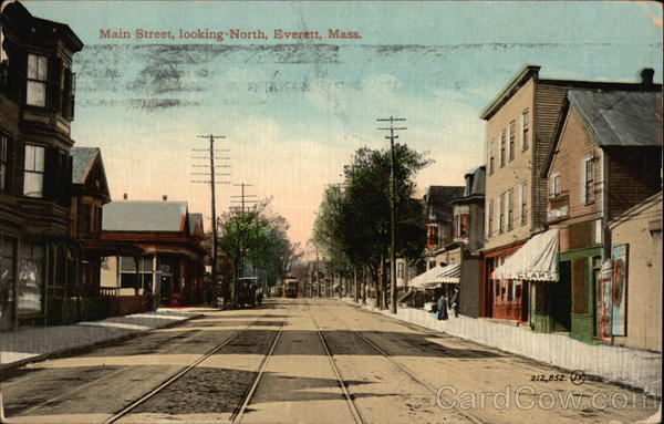 Main Street, looking North Everett, MA