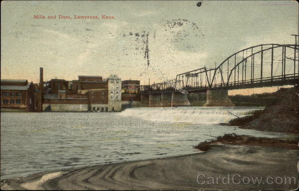Mills and Dam Lawrence Kansas