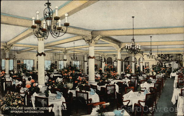 Italian Gardens Davenport Hotel Spokane Washington