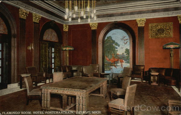 Flamingo Room, Hotel Pontchartrain Detroit Michigan
