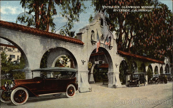 Entrance, Glenwood Mission Inn Riverside California