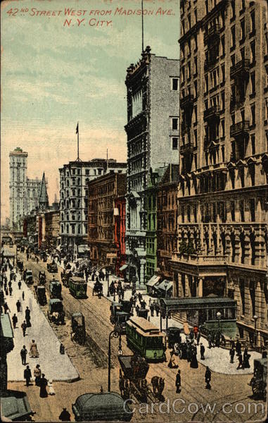 42nd Street West from Madison Ave New York