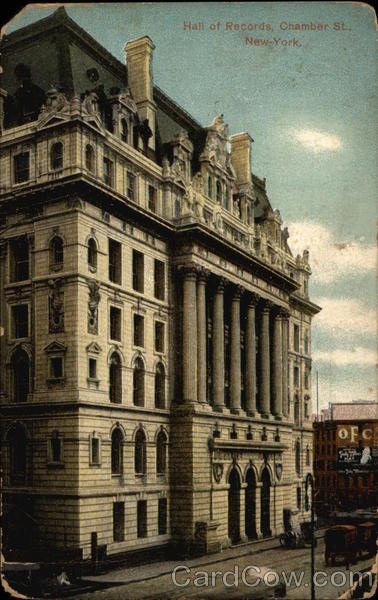 Hall of Records, Chamber St New York