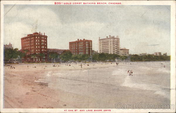 Gold Coast Bathing Beach Chicago Illinois