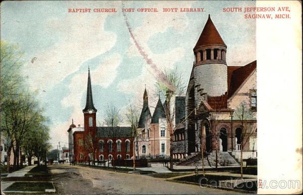 Looking Up South Jefferson Ave Saginaw Michigan