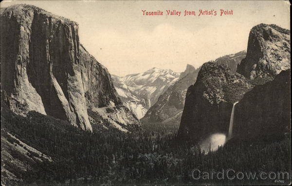 Yosemite Valley from Artist's Point Yosemite National Park