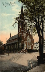 St. James Church Haverhill, MA Postcard Postcard