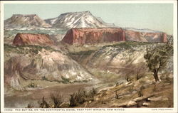 Red Buttes, on the Continental Divide Wingate, NM Postcard Postcard