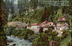 Railway Station - Southern Pacific Co Shasta Springs, CA Postcard Postcard