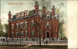 High School Bldg Burlington, IA Postcard Postcard