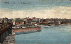 River Front Quincy, IL Postcard Postcard