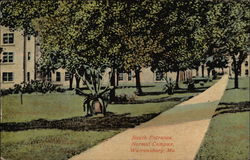 South Entrance, Normal Campus Postcard