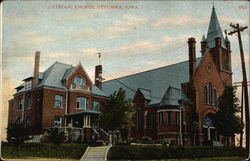 Catholic Church Ottumwa, IA Postcard Postcard