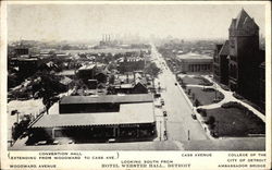 Looking South From Hotel Webster Hall Postcard