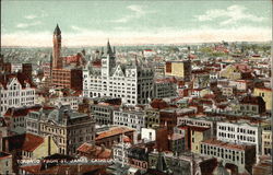 City from St. James Cathedral Postcard