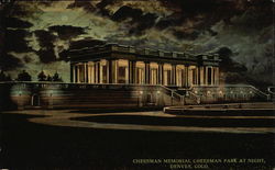 Cheesman Memorial Cheesman Park at Night Denver, CO Postcard Postcard