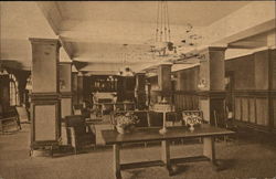 The Living Room, Mary Andrews Clark Home, YWCA Postcard
