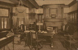 Mary Andrews Clark Home Y.W.C.A. - The Library Postcard