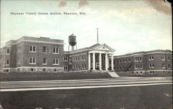 Shawano County Insane Asylum Wisconsin Postcard Postcard