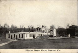 Edgerton Wagon Works Postcard